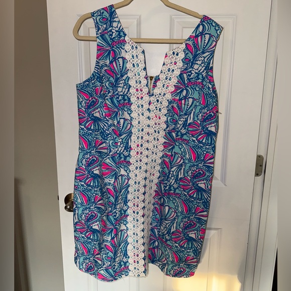 Lilly Pulitzer Dresses & Skirts - Vibrant Sleeveless Dress - Blue and Pink